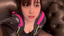 After exercising, I sweated a lot and had a sticky masturbation session.