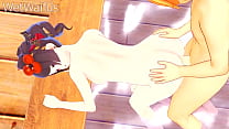 Chiori wants Her Pussy Cleaned with white Hot Cum - Genshin Impact hentai