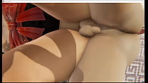 Dead or Alive Hentai - Nyotengu boobjob and fucked with creampie - Anime manga Japanese Asian Videogame 3D