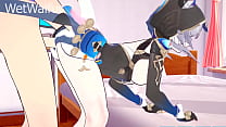 Cipher Steals Hot Cum and puts it in her Pussy Bank - Honkai Star Rail sex