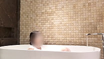 Bath time at luxury hotel