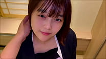 The two of them enter a private room and immediately make love. An intense sex that no one can stop. [An affair trip with a cute junior from work]