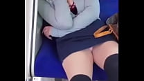 Japanese upskirt train