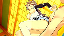 Maid Mumei gets Serviced until She Squirts herself Dry - Hololive Hentai