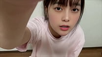 A female college student gets horny and masturbates after imagining what her friend's penis is like.