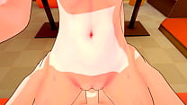 MiSide 3d hentai - Mita has hot horny sex in karaoke until her pussy gives out