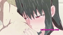 Young couple hot shower sex 2D animation - Uncensored