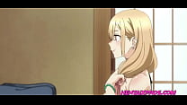 Blonde teen playing dress up with friend zoned gamer boy | Uncensored Hentai