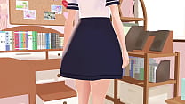 【Mia】 Anime school girl gravure in her rooms.【A sailor school uniform】