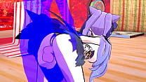 Keqing gets Fucked in her Lantern Rite Dress - Genshin Impact Hard Sex
